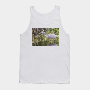 A lone Great Blue Heron Tank Top